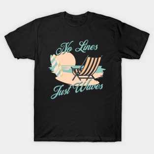 No Lines, Just Waves T-Shirt